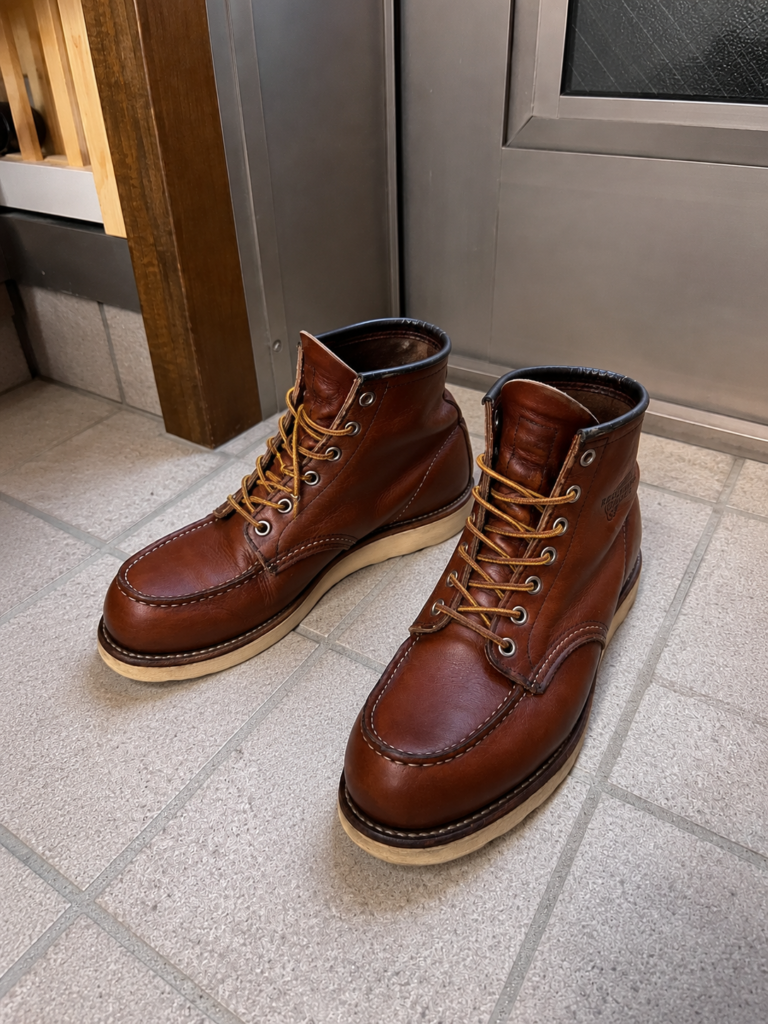 修復後のRed Wingブーツ
